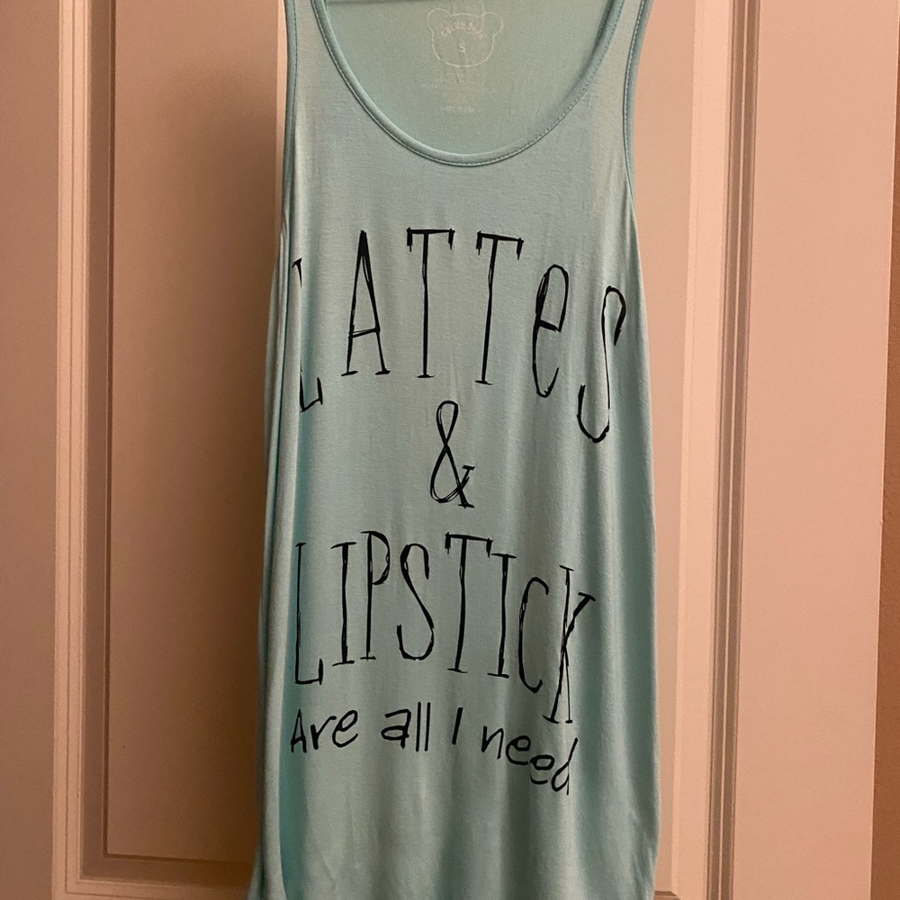 Latte graphic tank